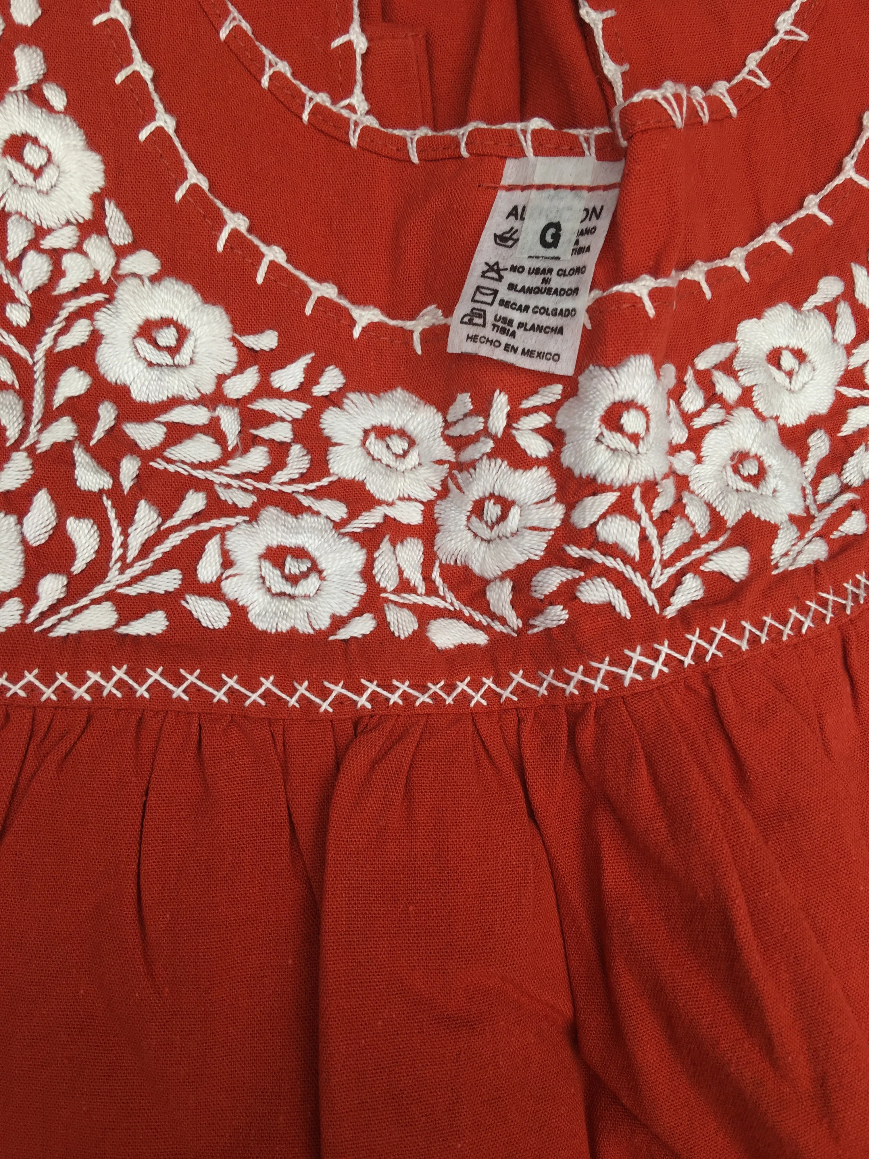 Rosita Traditional Mexican Embroidered Tank Top