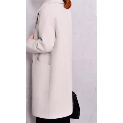 SINGLE BREASTED LONG WOOL COAT