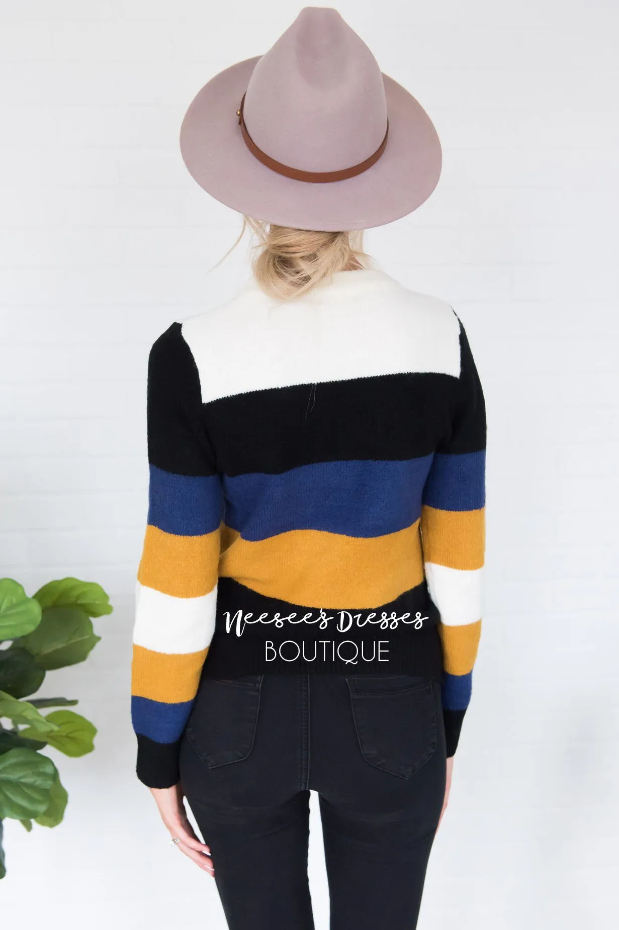 Stay Cozy Color Block Sweater