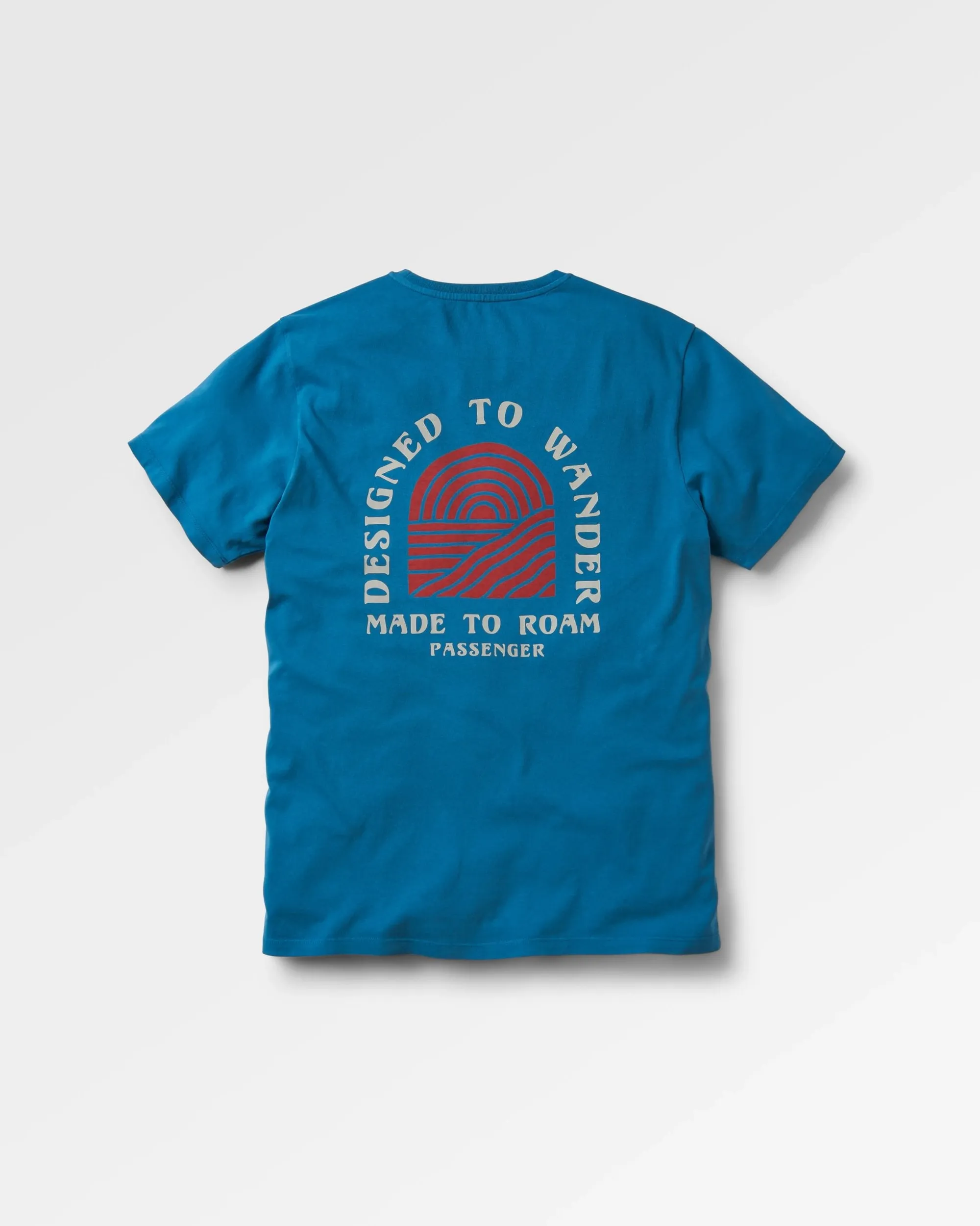 Sundown Recycled Cotton T-Shirt - Blue Steel