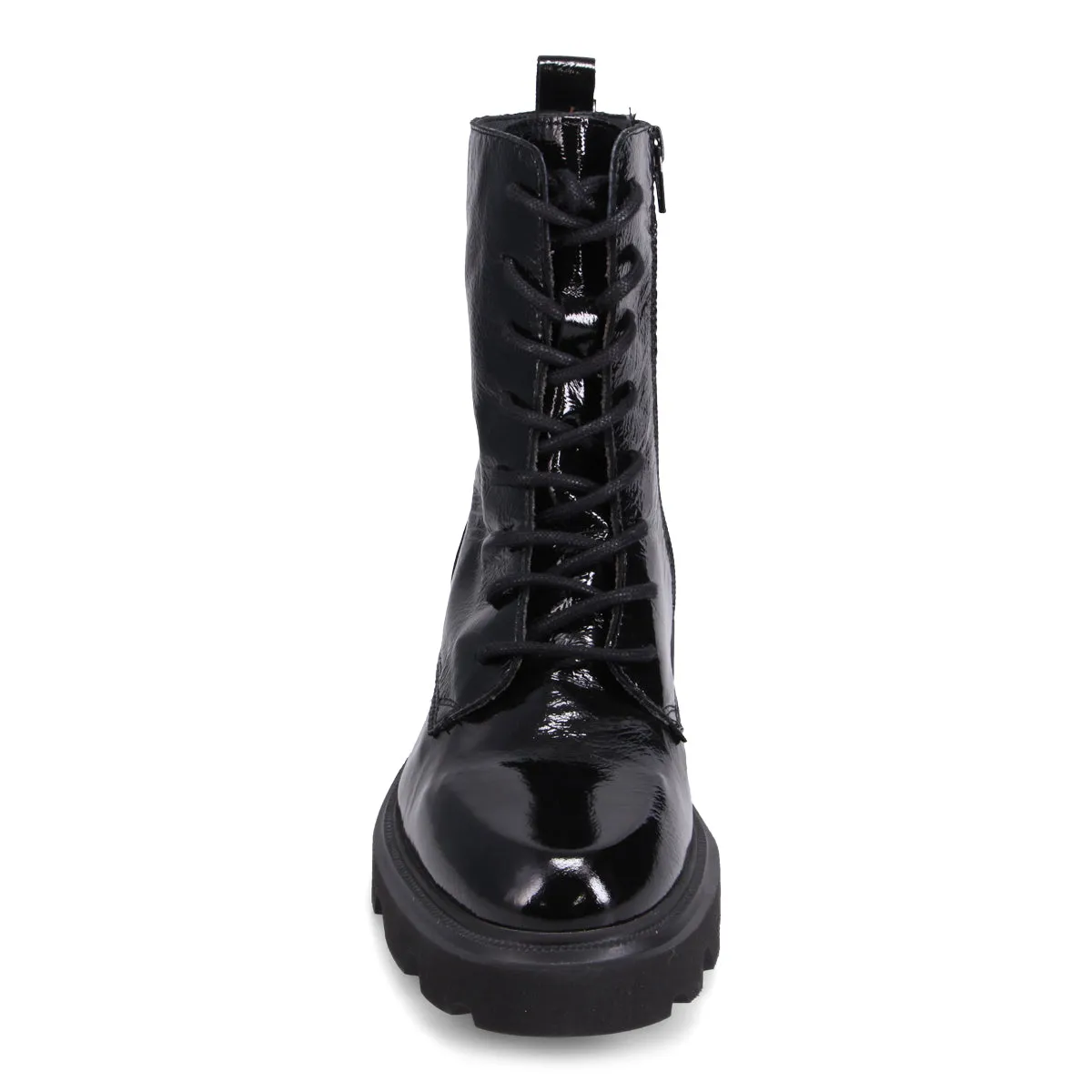 Techno Patent Lace-Up Boot