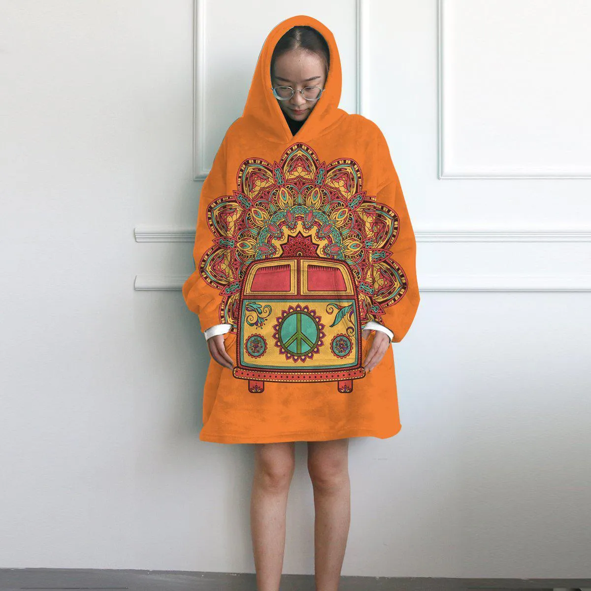 The Happy Bus Wearable Blanket Hoodie