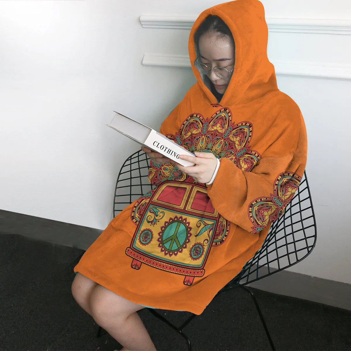 The Happy Bus Wearable Blanket Hoodie