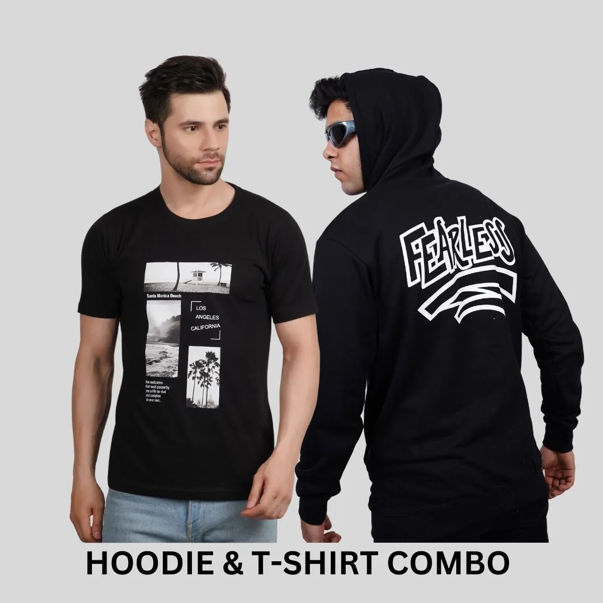 ULTIMATE COMBO - Fearless Hoodie   Los Angeles California Tees By Demonwear (DW012)