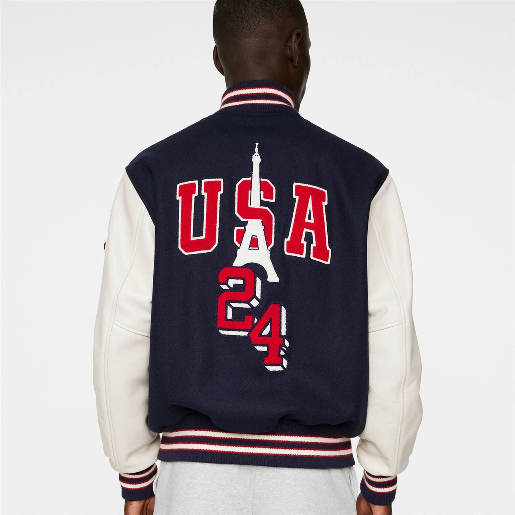 USA Golf Golden Bear Wool Jacket Estate Blue - SU24