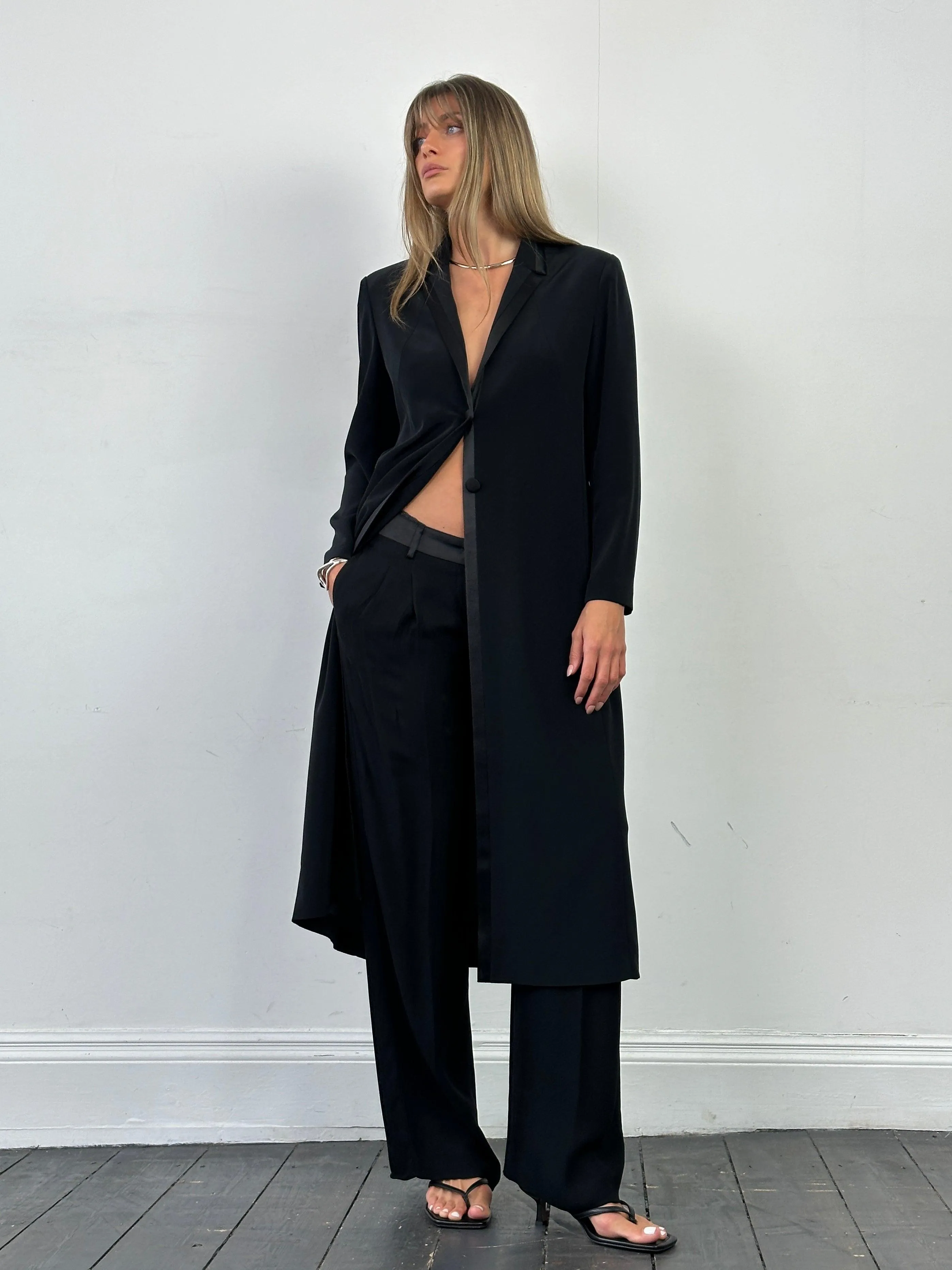 Vintage Lightweight Tuxedo Coat - S