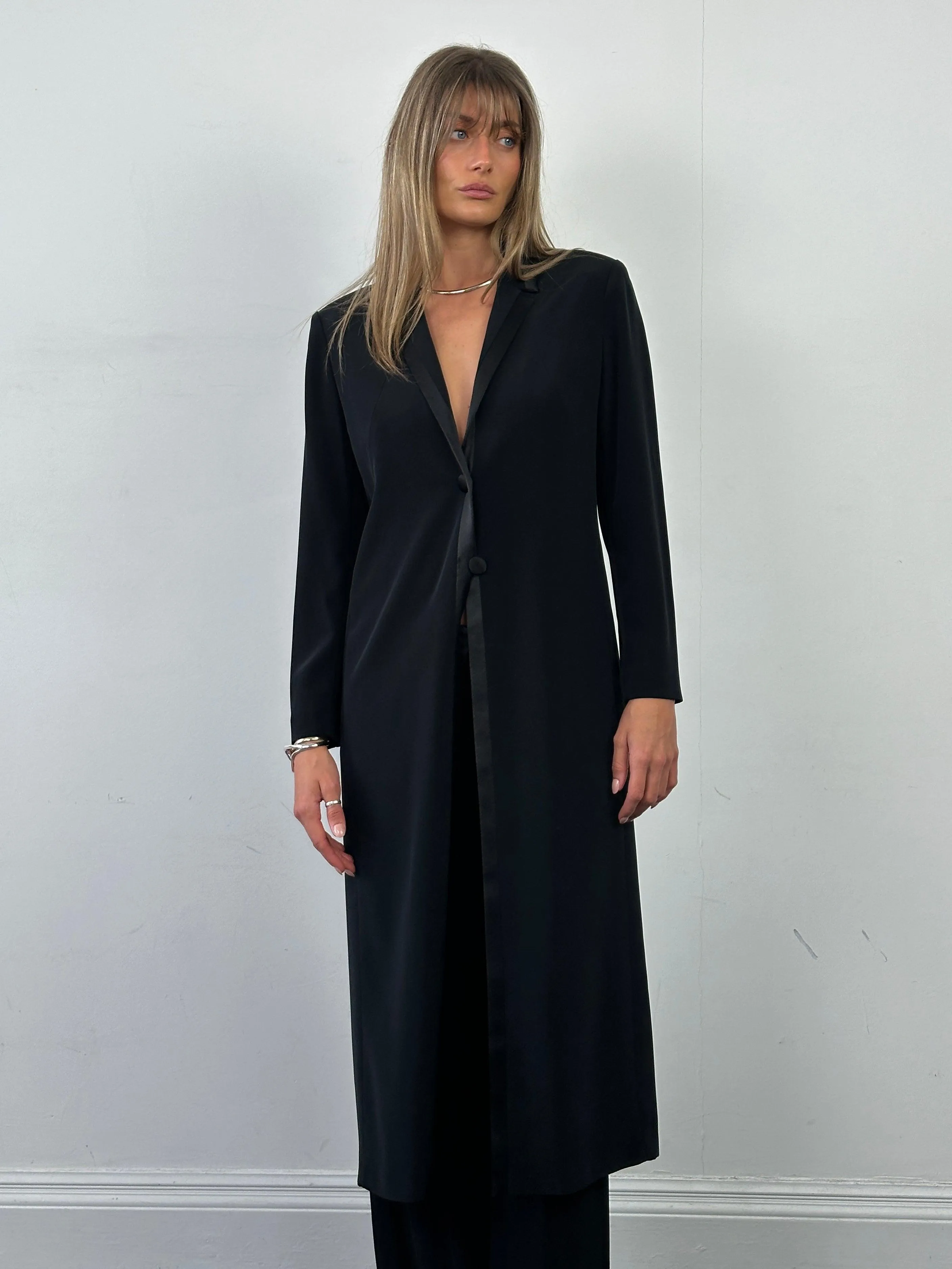 Vintage Lightweight Tuxedo Coat - S