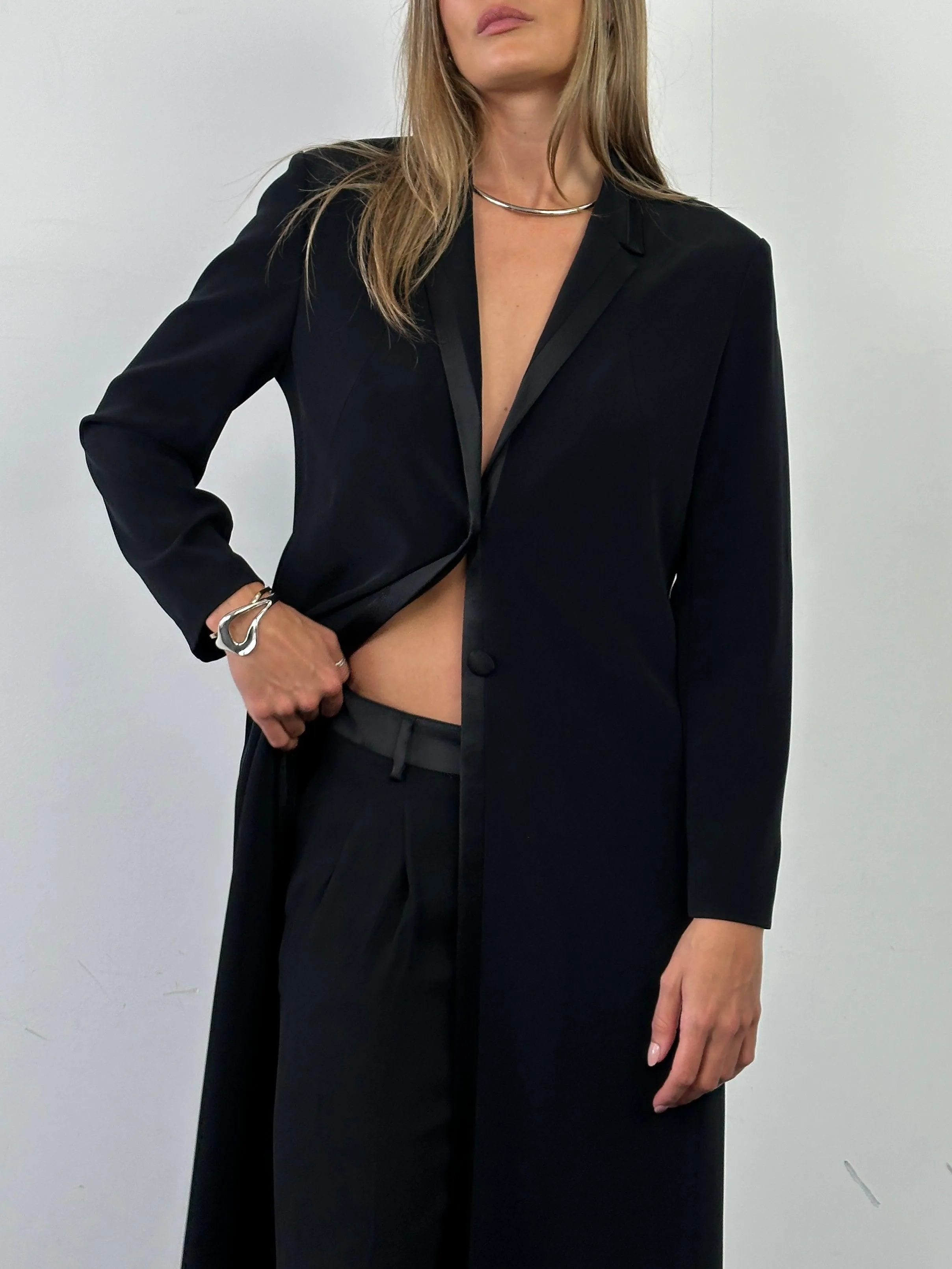 Vintage Lightweight Tuxedo Coat - S