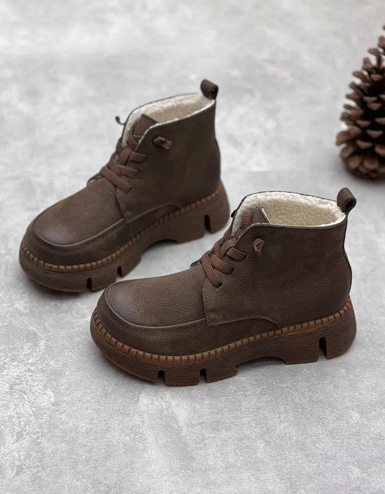 Winter Waterproof Sturdy Handmade Retro Boots