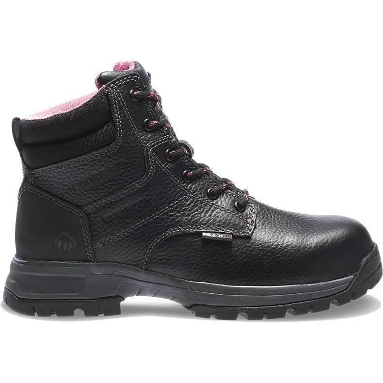 Wolverine Women's Piper 6" Comp Toe WP EH Work Boot - Black - W10181