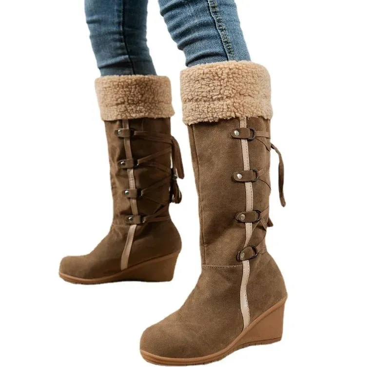 Women's Faux Winter Snow Boots – Warm, Stylish & Waterproof