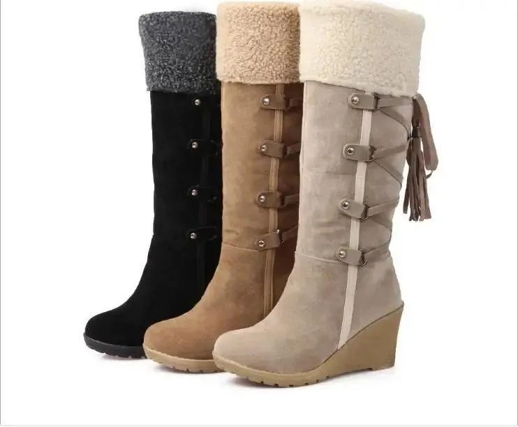 Women's Faux Winter Snow Boots – Warm, Stylish & Waterproof