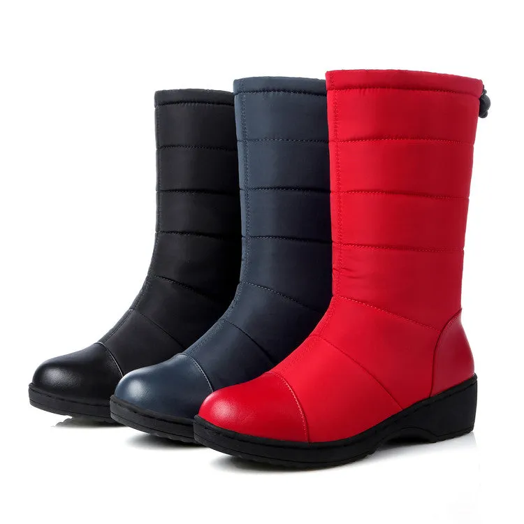 Women's Heels Waterproof Winter Down Snow Boots