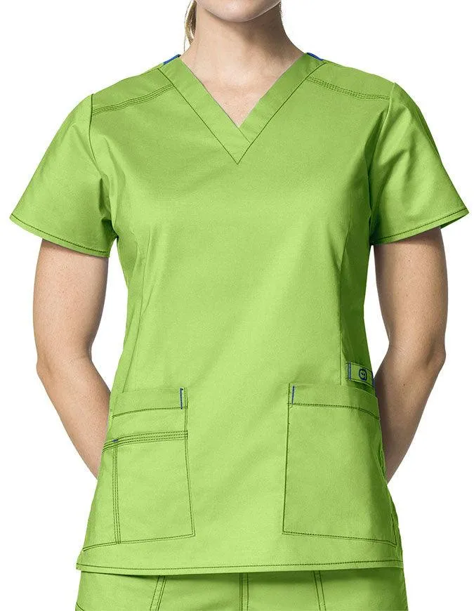 WonderWink 27.25 Inch Women's V-Neck Nursing Scrub Top