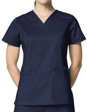 WonderWink 27.25 Inch Women's V-Neck Nursing Scrub Top