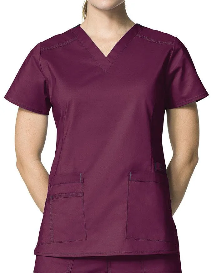 WonderWink 27.25 Inch Women's V-Neck Nursing Scrub Top